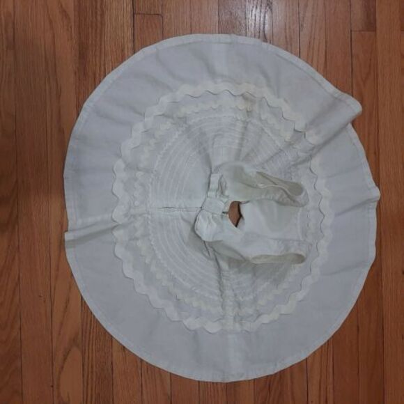 Vtg White Easter Party Dress Handmade Full Circle Retro Toddler/Girls - Picture 12 of 12